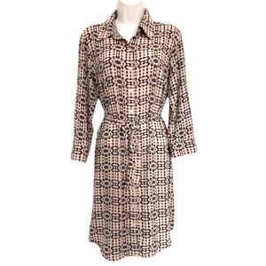 Academia Preppy Twee Retro Button Down Feminine CAbi Midi Dress
